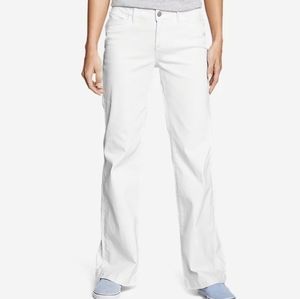 Eddie Bauer Womens White Trouser Pants